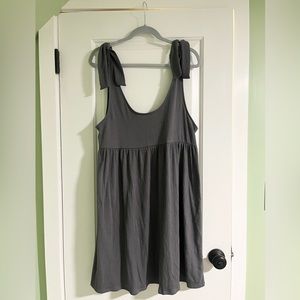 Grey Wild Fable tie-sleeve sundress, size XL